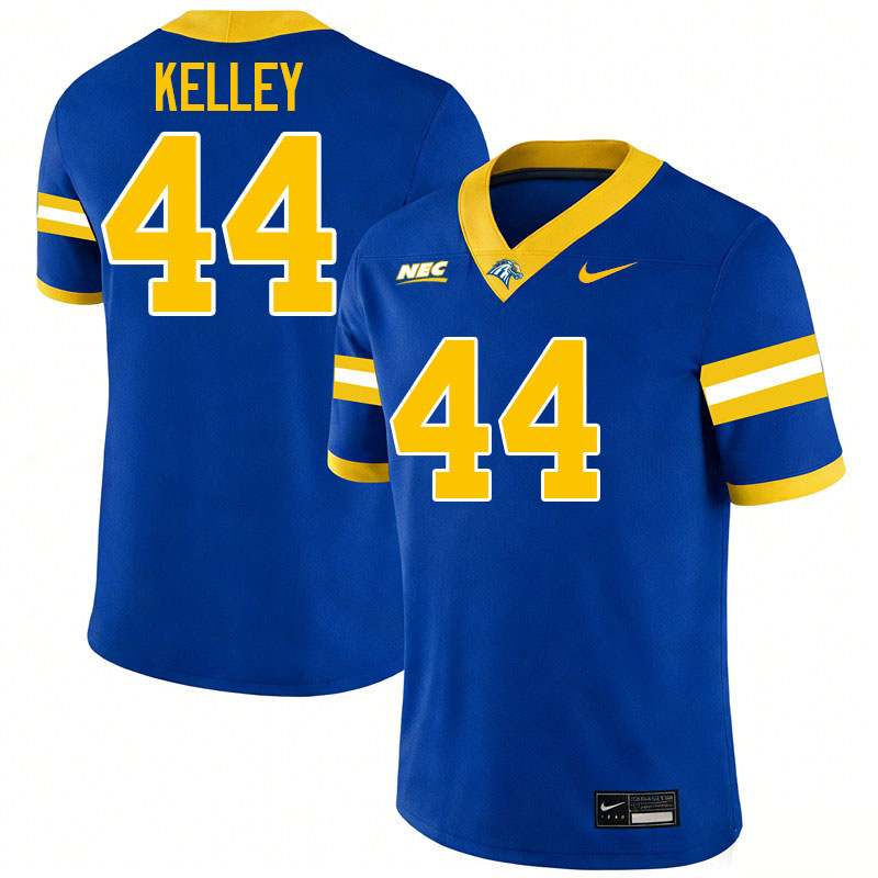 New Haven Chargers #44 Luke Kelley College Football Jerseys,Uniforms Stitched-Blue